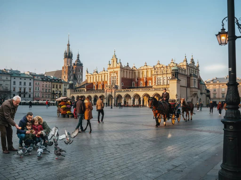 Kraków - Rynek Główny i Sukiennice